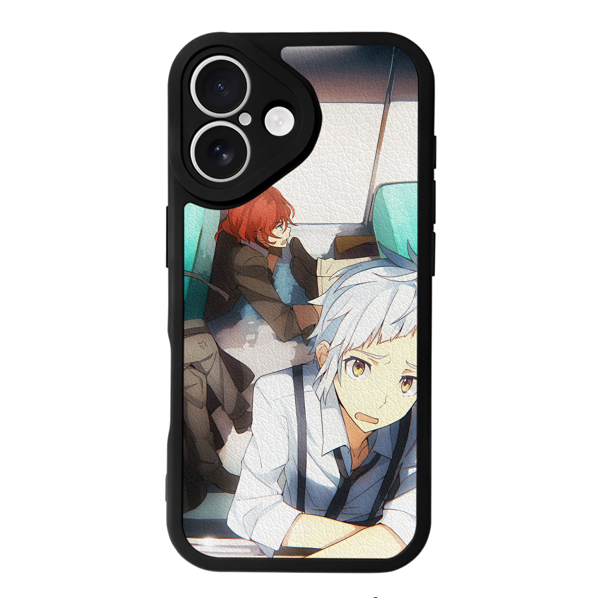 （画像用） 文豪ストレイドッグス Bungo Stray Dogs 【iPhone 16シリーズ対応】シリコンスマホケース（レザー調） 材質：シリコン